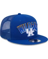 Men's New Era Royal Kentucky Wildcats Grade Trucker 9FIFTY Snapback Hat