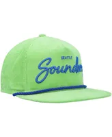 Men's New Era Green Seattle Sounders Fc Corduroy Golfer Adjustable Hat