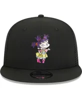 Men's New Era Black Rugrats Kimi Trucker 9FIFTY Snapback Hat