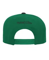 Big Boys and Girls Mitchell & Ness Kelly Green, Black Boston Celtics Two-Tone Snapback Hat