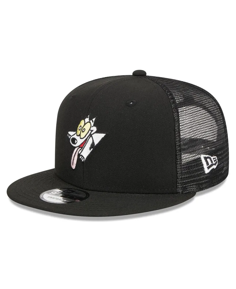 Men's New Era Black Rocko's Modern Life Spunky Trucker 9FIFTY Snapback Hat