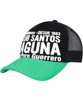 Men's Black Santos Fc Club Gold Adjustable Hat