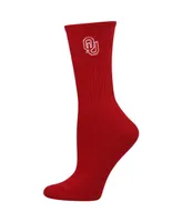 Women's ZooZatz Crimson, White Oklahoma Sooners 2-Pack Quarter-Length Socks