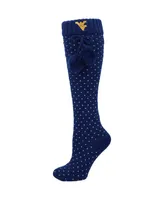 Women's ZooZatz Navy West Virginia Mountaineers Knee High Socks