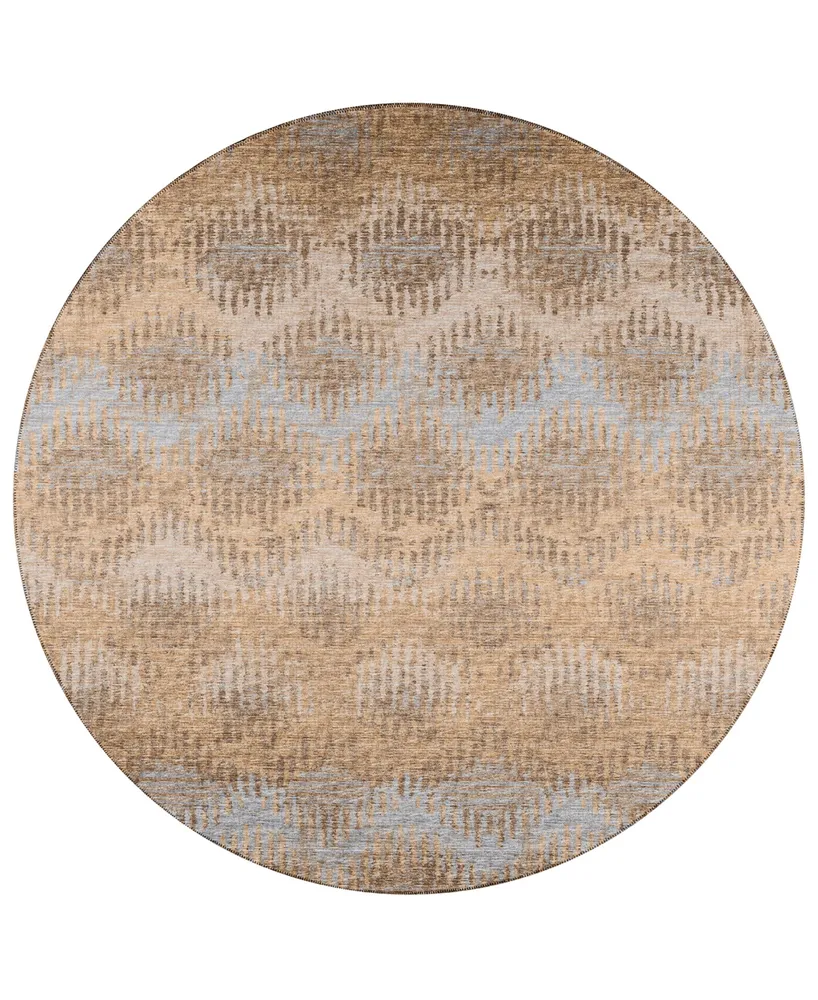 Addison Bravado Outdoor Washable ABV39 8' x Round Area Rug