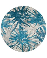 Addison Bravado Outdoor Washable ABV36 8' x Round Area Rug