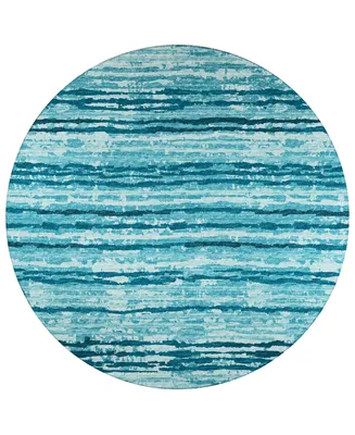 Addison Bravado Outdoor Washable ABV34 8' x Round Area Rug