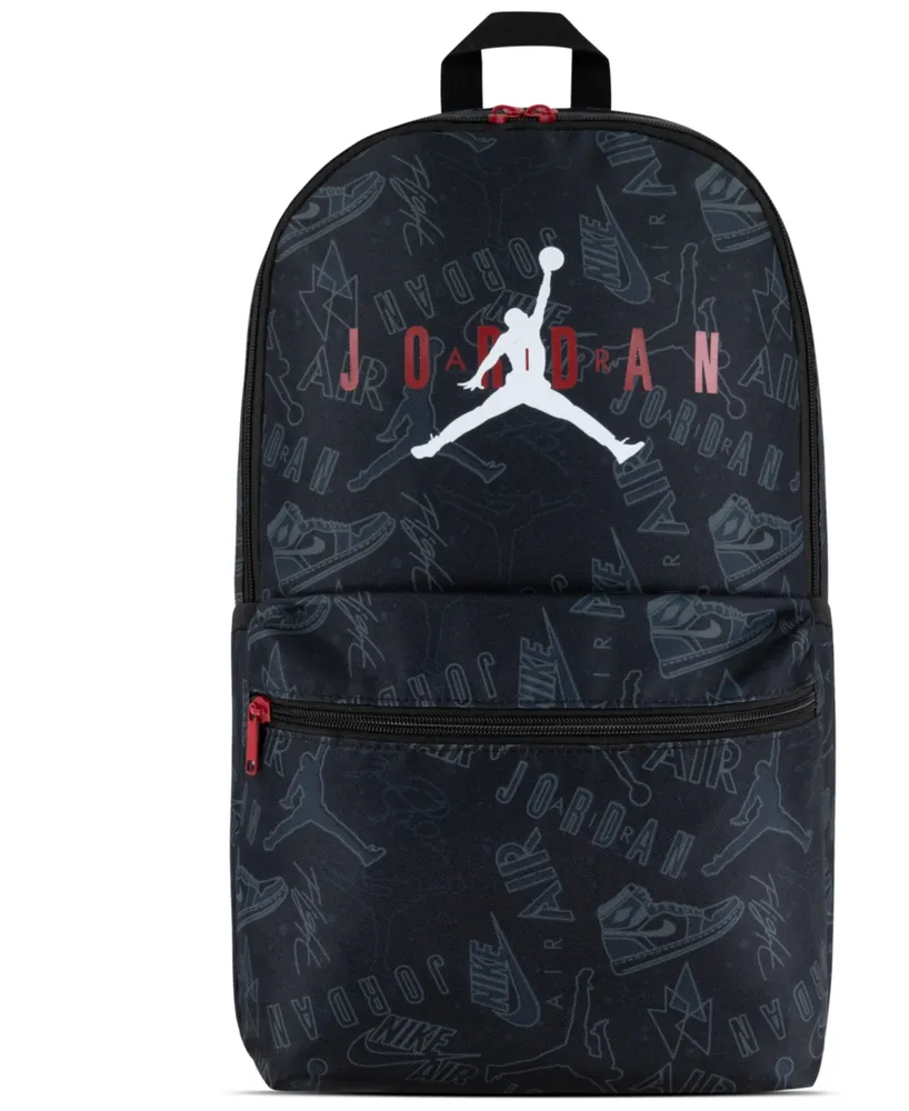 Nike Mochila Air Jordan Jumpman, Carbon Heather/Gym Red, Mochila