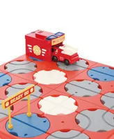 Flipo A-Maze Tracks Diy Track Maze Set with Battery Powered Fire Truck, 34 Piece Set