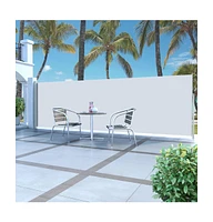 Retractable Side Awning 63"x196.9" Cream