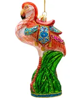 Kurt Adler 7" Bellissimo Glass Flamingo Ornament