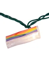 Kurt Adler 10-Light Gay Pride Flag Light Set