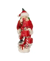 Kurt Adler 10.5" Fabriche Santa Checking Mail