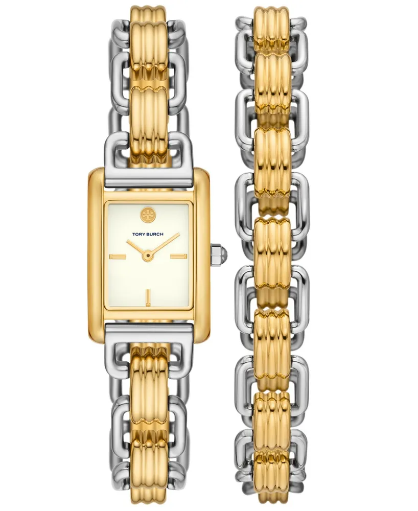 Tory Burch Women's The Eleanor 3-in-1 Two-Tone Stainless Steel Bracelet Watch 19mm