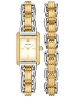 Tory Burch Women's The Eleanor 3-in-1 Two-Tone Stainless Steel Bracelet Watch 19mm