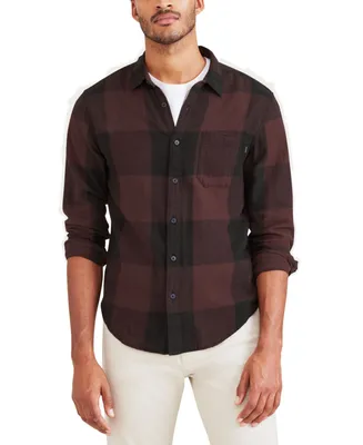 Dockers Men's Regular-Fit Plaid Long-Sleeve Casual Shirt