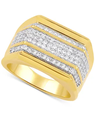 Men's Diamond Multirow Ring (1 ct. t.w.) in 10k Gold
