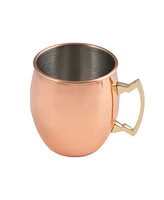 Thirstystone by Cambridge Smooth Copper Moscow Mule Mugs, Set of 4