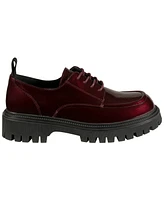 Gc Shoes Women's Drew Lace Up Lug Sole Oxford Loafers