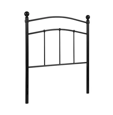 Merrick Lane Kildare Twin Metal Headboard Contemporary Arched Headboard With Adjustable Rail Slots