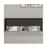 Merrick Lane West Avenue Queen Headboard Upholstered Headboard With Metal Frame And Adjustable Rail Slots