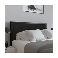 Merrick Lane Camden Full Headboard Upholstered Button Tufted With Metal Frame And Adjustable Rail Slots