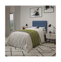 Merrick Lane Coppola Twin Headboard With Tufted Upholstery And Powder Coated Metal Frame