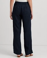 Lauren Ralph Lauren Petite Wide-Leg Linen Pants