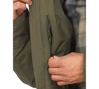 Marmot Men's Fordham Colorblocked Quilted Full-Zip Down Jacket with Zip-Off Hood