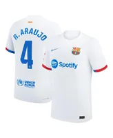 Men's Nike Ronald Araujo White Barcelona 2023/24 Away Authentic Jersey