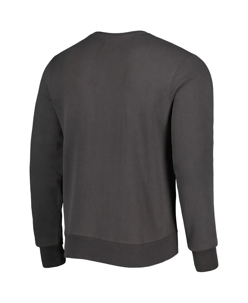 Men's '47 Brand Charcoal Los Angeles Rams Locked Headline Pullover Sweatshirt