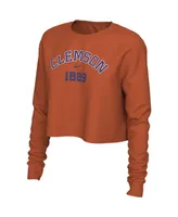 Women's Nike Orange Clemson Tigers Est. Cropped Long Sleeve T-shirt