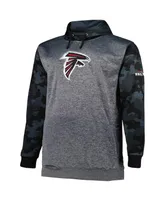 Men's Fanatics Heather Charcoal Atlanta Falcons Big and Tall Camo Pullover Hoodie