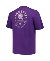 Men's Profile Purple Minnesota Vikings Big and Tall Two-Hit Throwback T-shirt