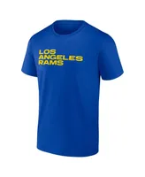 Men's Profile Royal Los Angeles Rams Big and Tall Two-Sided T-shirt
