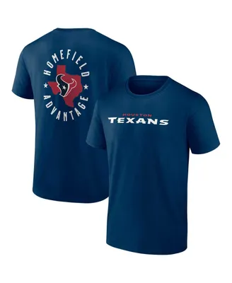 Men's Profile Navy Houston Texans Big and Tall Two-Sided T-shirt