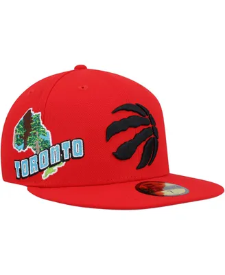 Men's New Era Red Toronto Raptors Stateview 59FIFTY Fitted Hat