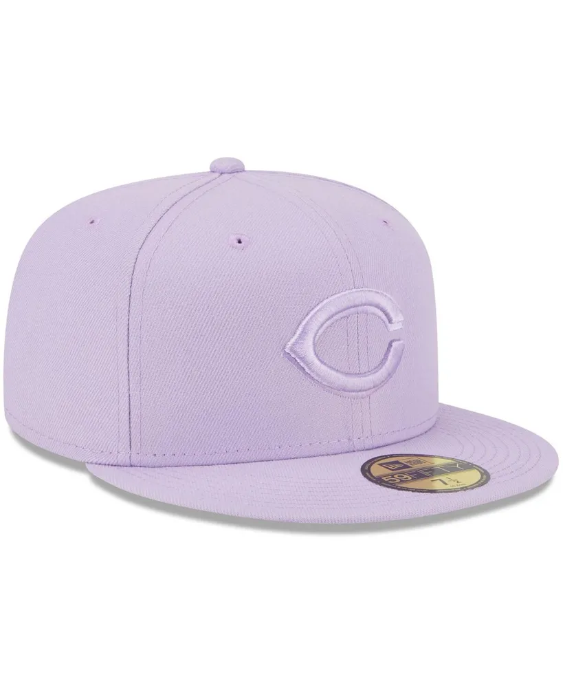 Men's New Era Lavender Cincinnati Reds 2023 Spring Color Basic 59FIFTY Fitted Hat