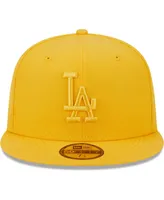 Men's New Era Gold Los Angeles Dodgers Color Pack 59FIFTY Fitted Hat