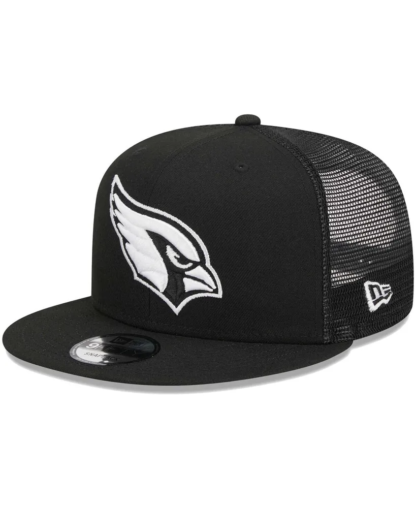 Men's New Era Black Arizona Cardinals Main Trucker 9FIFTY Snapback Hat