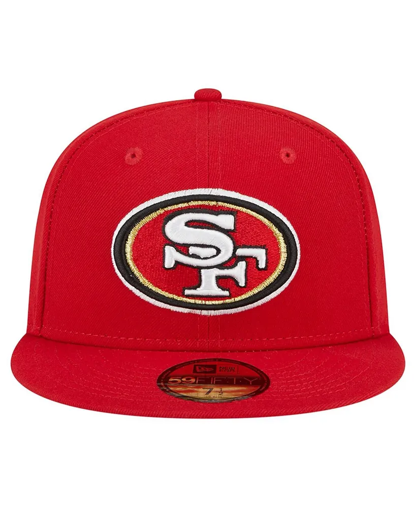 Men's New Era Scarlet San Francisco 49ers Main 59FIFTY Fitted Hat
