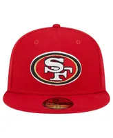 Men's New Era Scarlet San Francisco 49ers Main 59FIFTY Fitted Hat