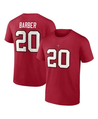 Men's Fanatics Ronde Barber Red Tampa Bay Buccaneers Retired Player Icon Name and Number T-shirt