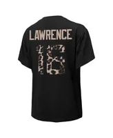 Women's Majestic Threads Trevor Lawrence Black Jacksonville Jaguars Leopard Player Name and Number Tri-Blend T-shirt