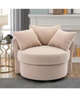 Simplie Fun Modern Swivel Accent Chair Barrel Chair For Hotel Living Room Modern Leisure Chair