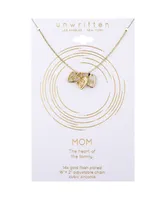 Unwritten Mother of Pearl "Mom" 14K Gold Plated Necklace