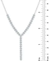 Diamond Adjustable 18" Lariat Necklace (1/4 ct. t.w.) in Sterling Silver