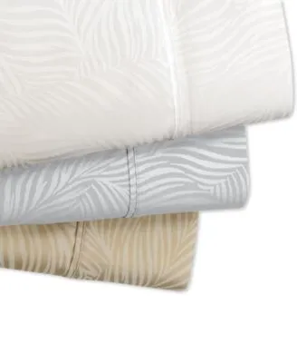 Art Of The Weave Woven Jacquard Feather Design 1000 Thread Count Sateen Sheet Sets