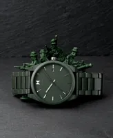 Mvmt Men's Element Ceramic Matte Olive Green Ceramic Bracelet Watch 43mm