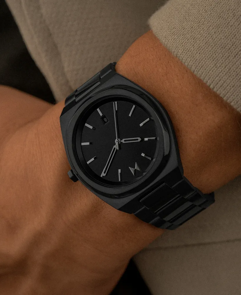 Mvmt Men's Odyssey Ii Black Stainless Steel Bracelet Watch 40mm
